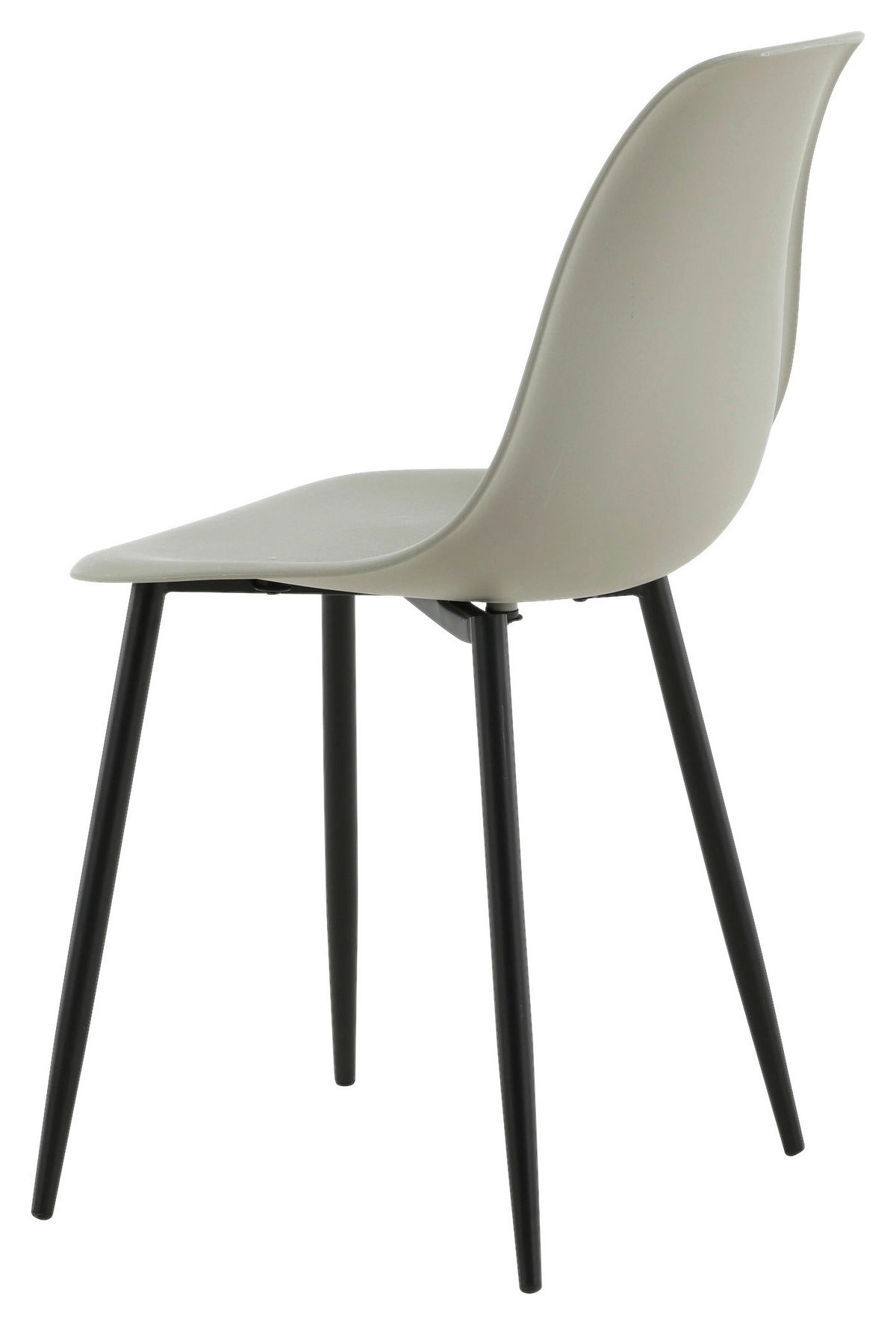 STOLSET 2 styck stål matt  - svart/grå, Design, metall/plast (45,5/81/58cm) - Livetastic