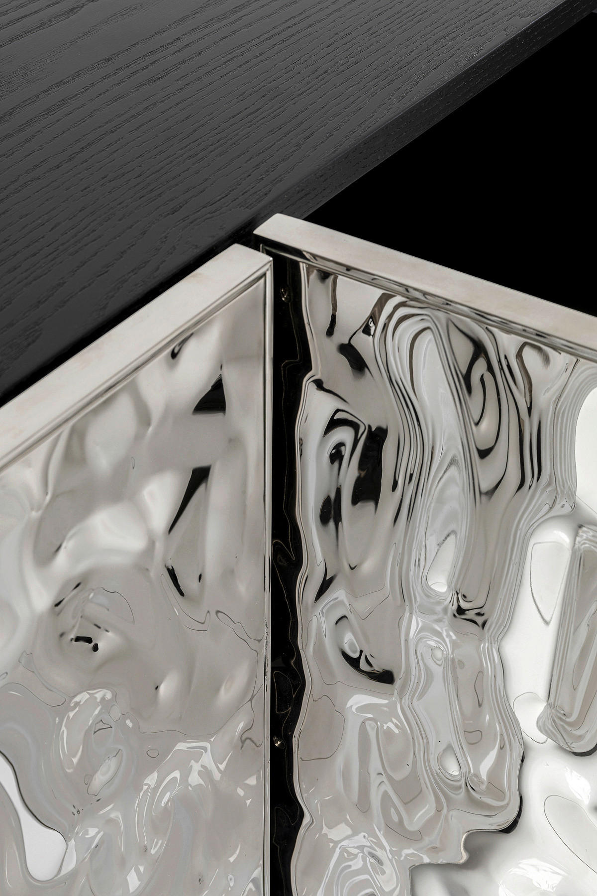 SIDEBOARD  in 160/78/45 cm  - Eschefarben/Silberfarben, Holz/Metall (160/78/45cm) - Kare-Design