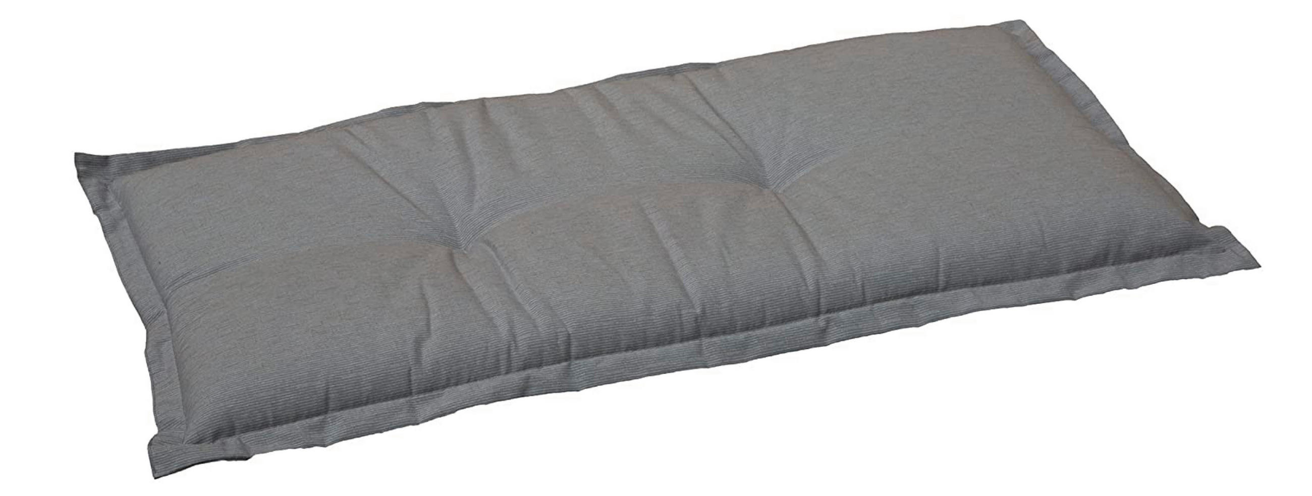 BANKAUFLAGE  meliert  - Hellgrau, Basics, Textil (145/45/7cm) - Gardenson