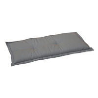 BANKAUFLAGE  meliert  - Hellgrau, Basics, Textil (145/45/7cm) - Gardenson