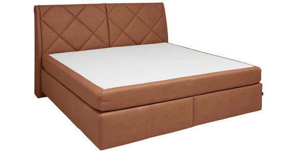 BOXSPRINGBETT 200/200 cm in Braun - Schwarz/Braun, KONVENTIONELL, Kunststoff/Textil (200/200cm) - Dieter Knoll