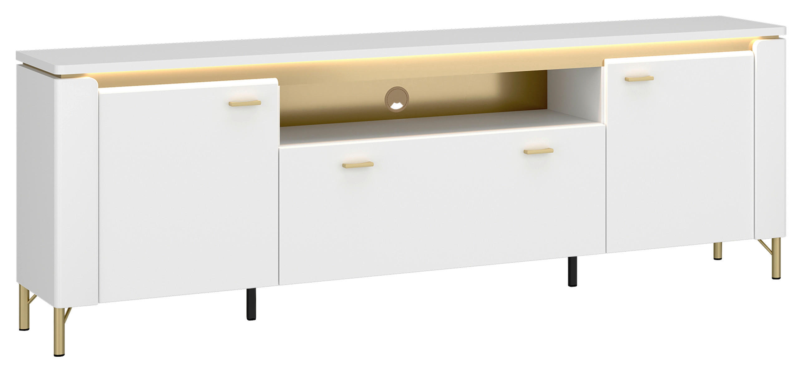 TV-Element Lazio Weiß B: 200,3 cm