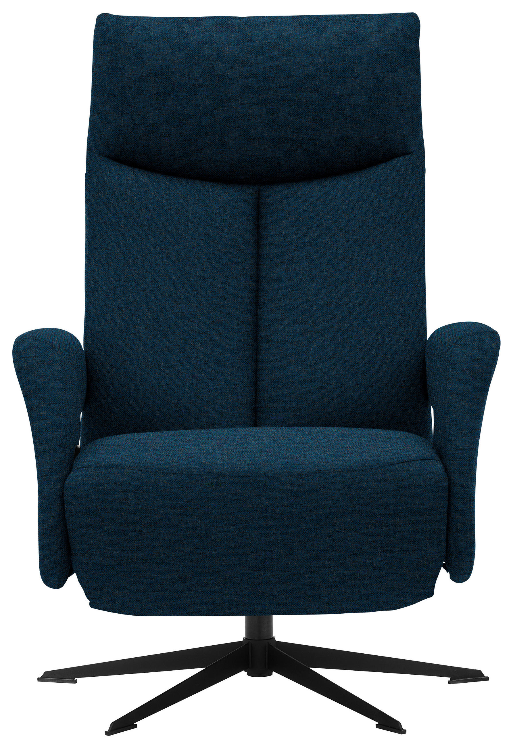 RELAXFÅTÖLJ i textil mörkblå  - svart/mörkblå, Design, metall/textil (74/105/82cm) - Livetastic
