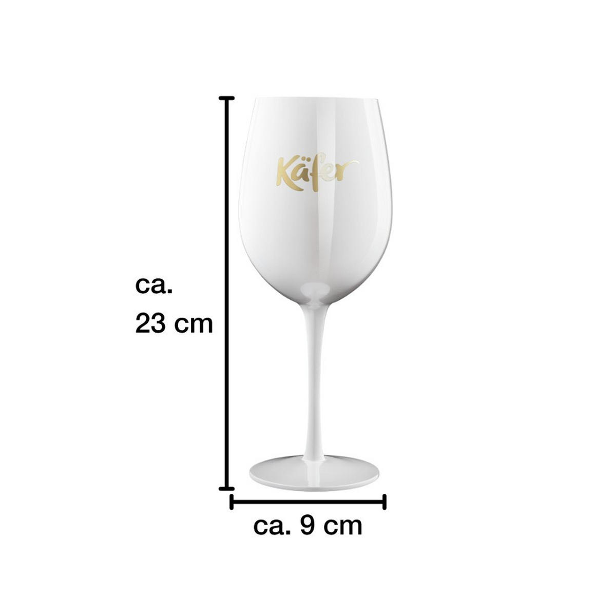 COCKTAILGLAS 600 ml 2-teilig  - Weiß Hochglanz, Basics, Glas (600ml) - Käfer