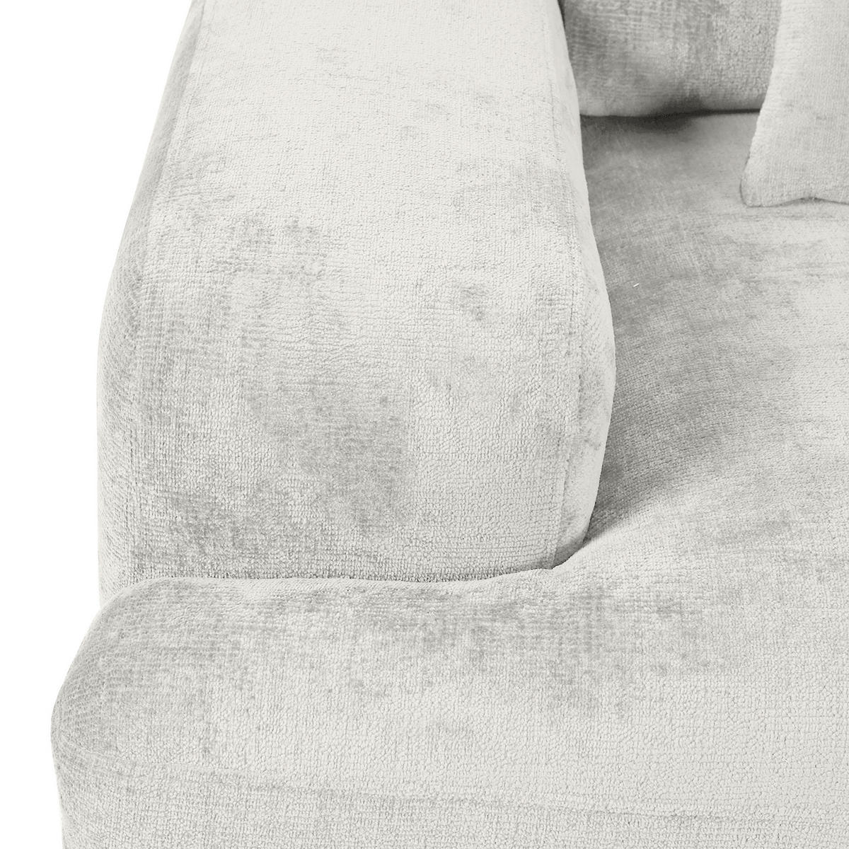 BIGSOFA in Chenille Beige  - Beige/Schwarz, KONVENTIONELL, Kunststoff/Textil (282/73/115cm) - MID.YOU