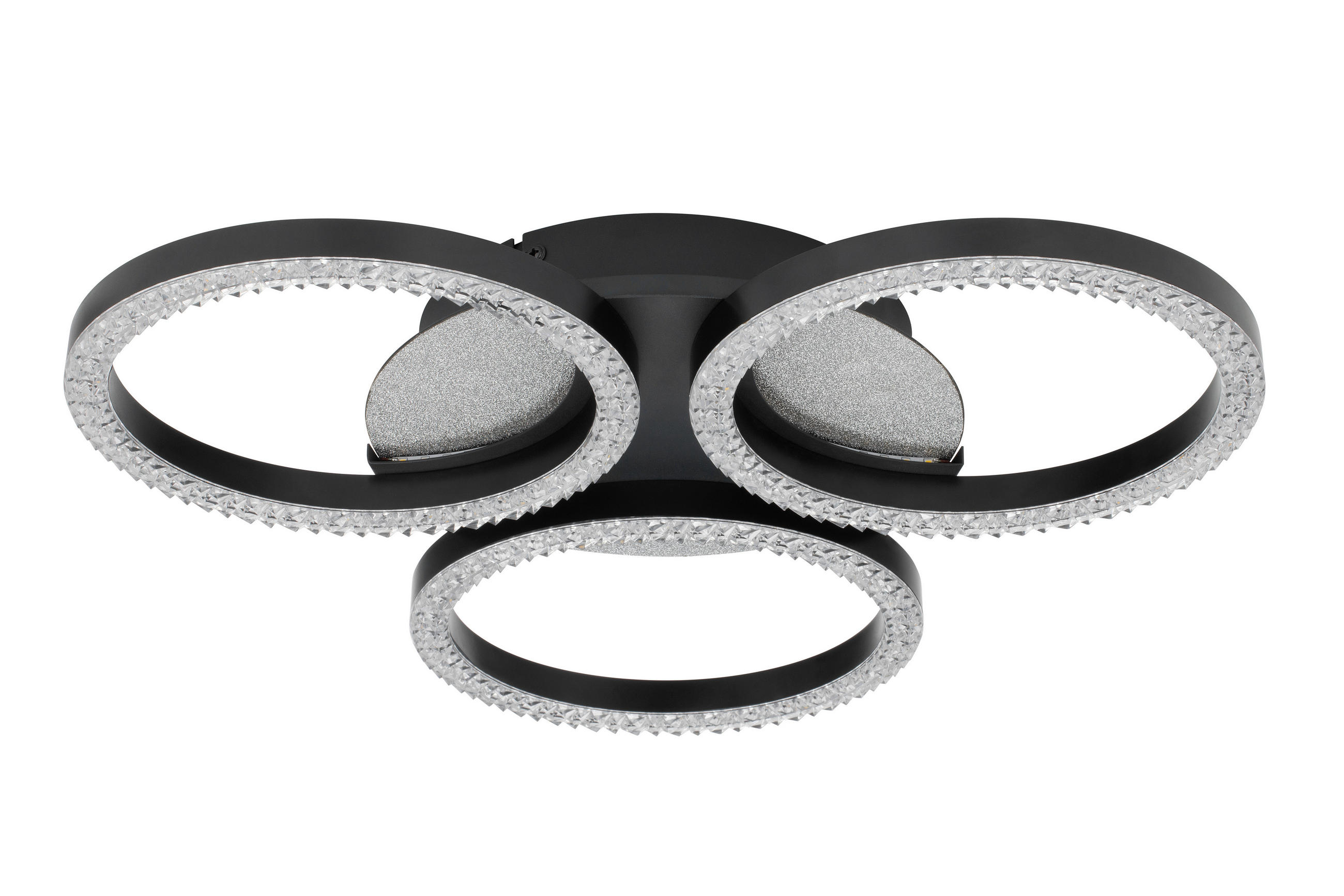 LED-DECKENLEUCHTE 45/5,5 cm  - Silberfarben, Design, Kunststoff (45/5,5cm) - Novel