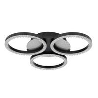 LED-DECKENLEUCHTE 45/5,5 cm  - Silberfarben, Design, Kunststoff (45/5,5cm) - Novel