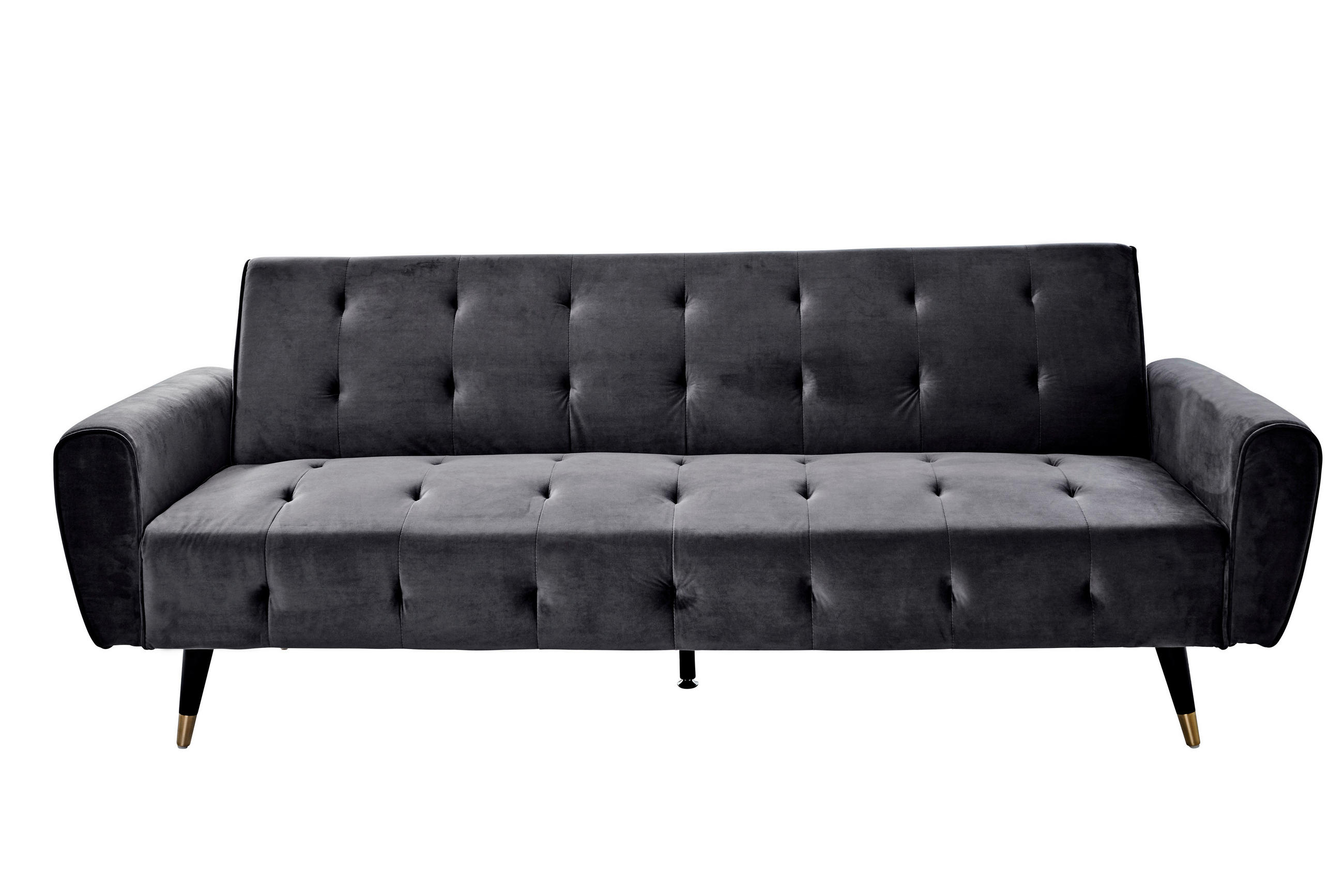 SCHLAFSOFA Samt Grau, Opal  - Goldfarben/Opal, MODERN, Holz/Textil (213/83/83cm) - Livetastic