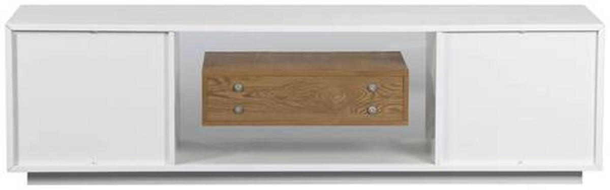 LOWBOARD  in 170/47/40 cm  - Weiss/Eichefarben, Design, Holz/Holzwerkstoff (170/47/40cm) - MID.YOU