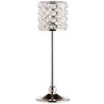 TEELICHTHALTER  - Silberfarben, Basics, Glas/Metall (10/30cm) - Ambia Home