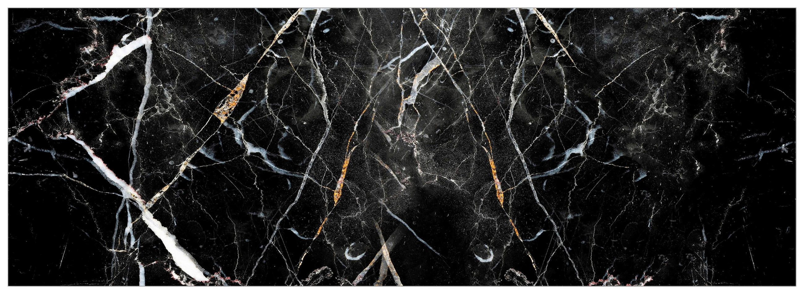 Fani Küchenrückwand Smart - Glas Schwarz, 180x63.7x0.6 cm