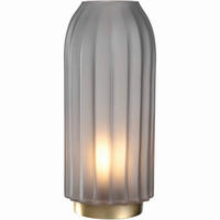 LED-TISCHLEUCHTE Silenzio   - Goldfarben/Grau, LIFESTYLE, Glas/Kunststoff (28cm) - Leonardo