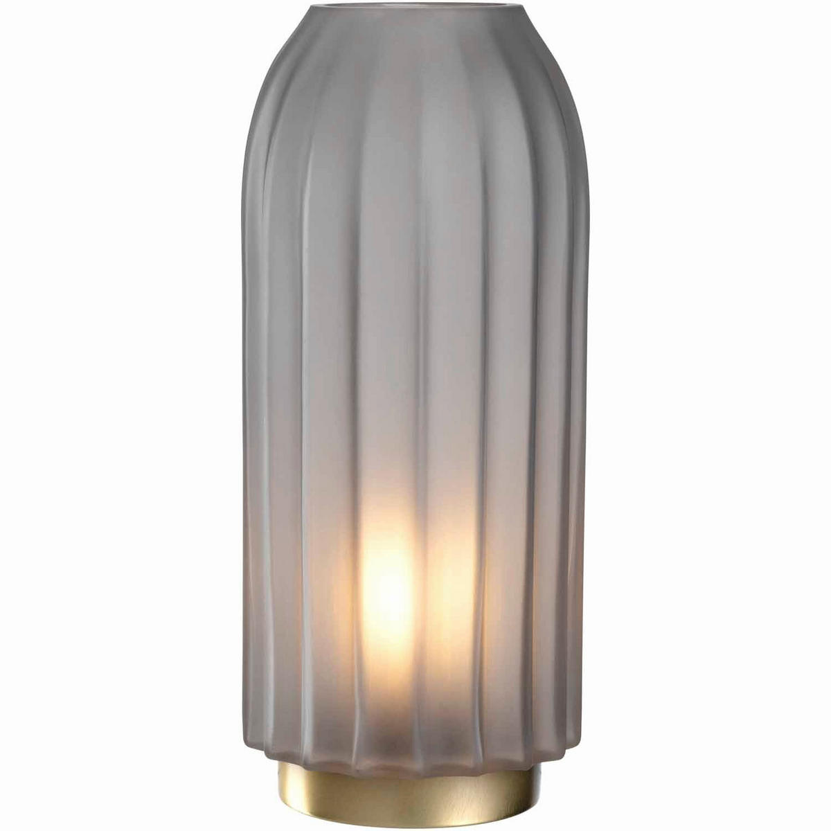 LED-TISCHLEUCHTE Silenzio   - Goldfarben/Grau, LIFESTYLE, Glas/Kunststoff (28cm) - Leonardo