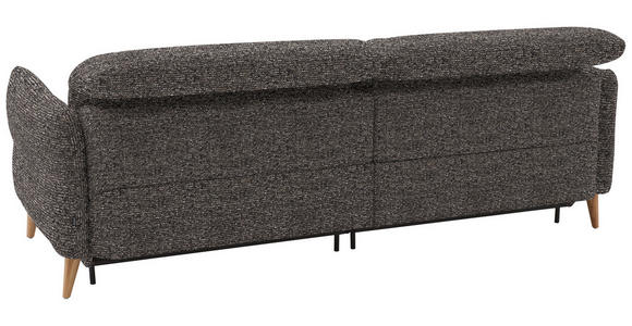 2-SITZER-SOFA in Webstoff Braun, Dunkelgrün - Eiche Bianco/Dunkelgrün, Design, Holz/Textil (234-262/85-106/98-112cm) - Dieter Knoll