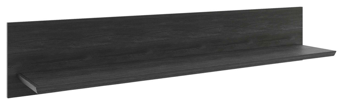 ZIDNA POLICA - antracit, Osnovno, pločasti materijal (150/28/27cm) - Hom`in