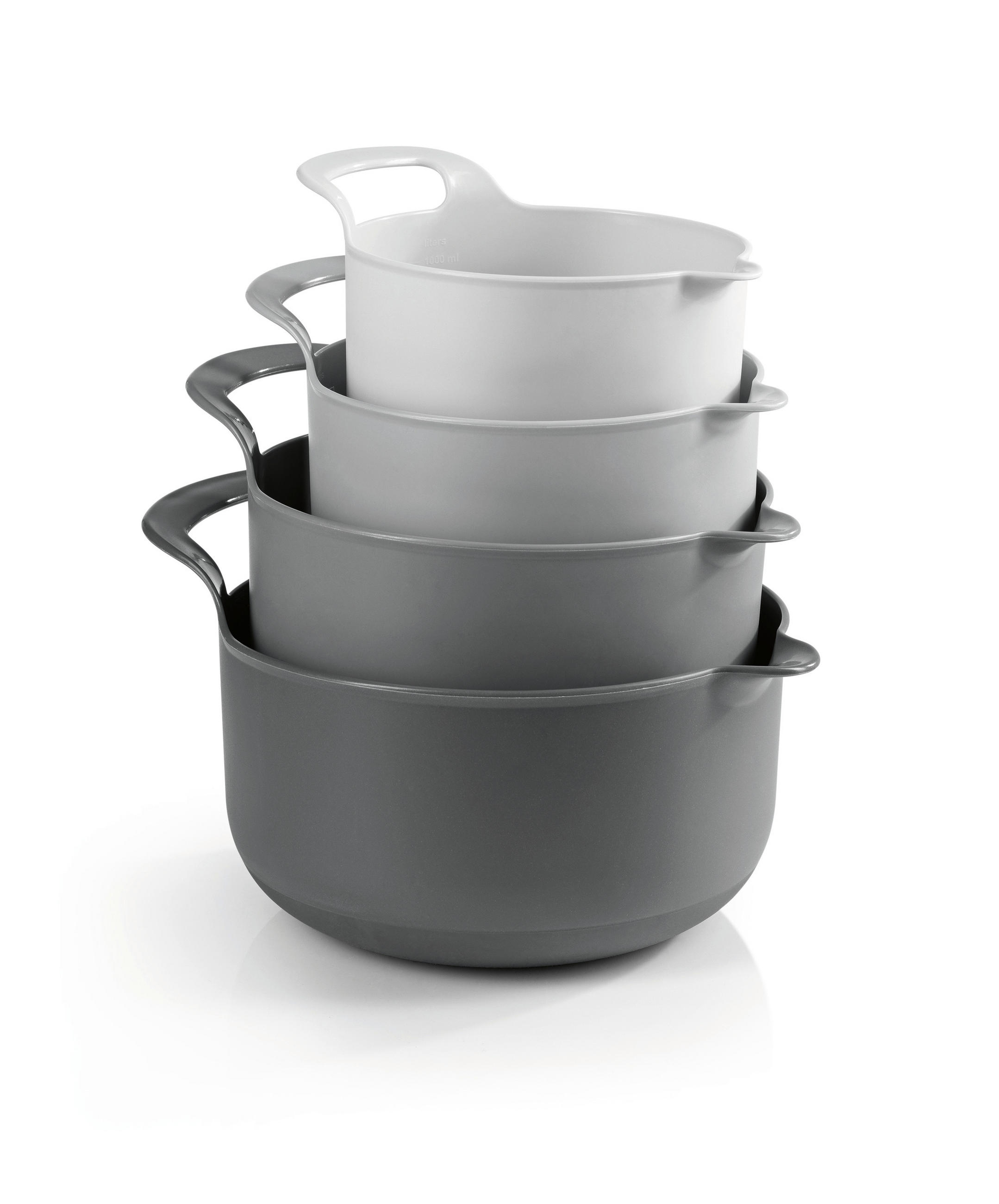 SCHÜSSELSET GOURMETmaxx 4-teilig  - Grau, Basics, Kunststoff (21/15/21cm)
