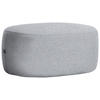 HOCKER in Textil Grau  - Schwarz/Grau, MODERN, Kunststoff/Textil (88/43/66cm) - Hom`in