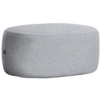 HOCKER in Textil Grau  - Schwarz/Grau, MODERN, Kunststoff/Textil (88/43/66cm) - Hom`in