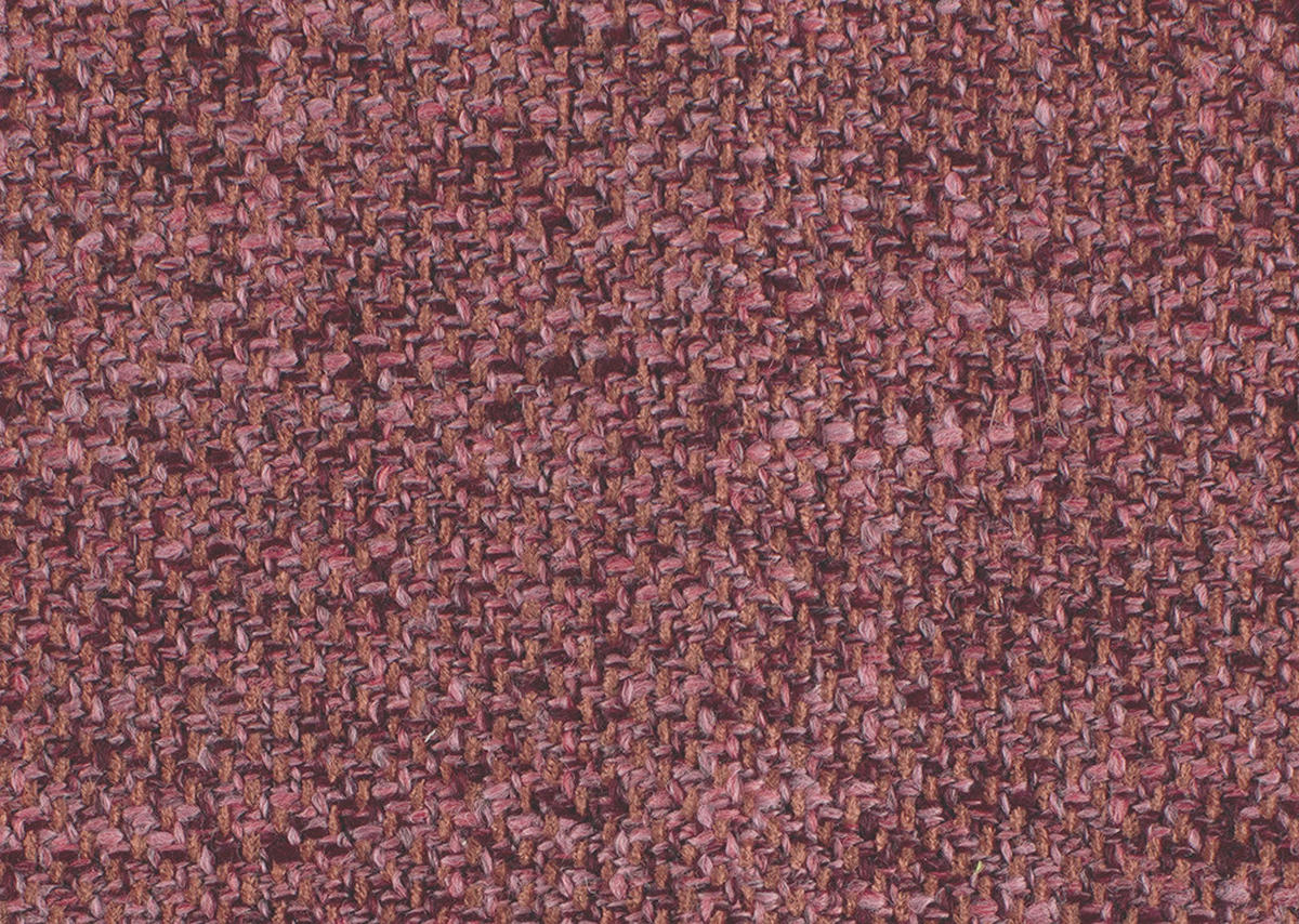 ECKSOFA in Flachgewebe Aubergine  191/301 cm  - Aubergine/Schwarz, Design, Textil/Metall (191/301cm) - Moderano