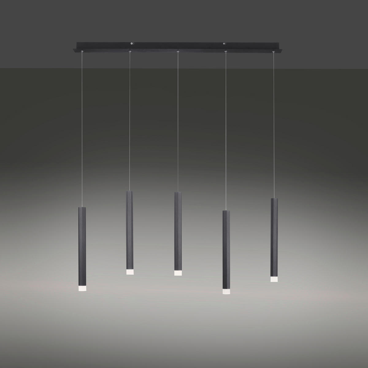 VISEČA LED-SVETILKA  Bruno 29 W/550 lm/3000 K/230 V/ - črna, Trend, kovina/umetna masa (100/8/120cm)