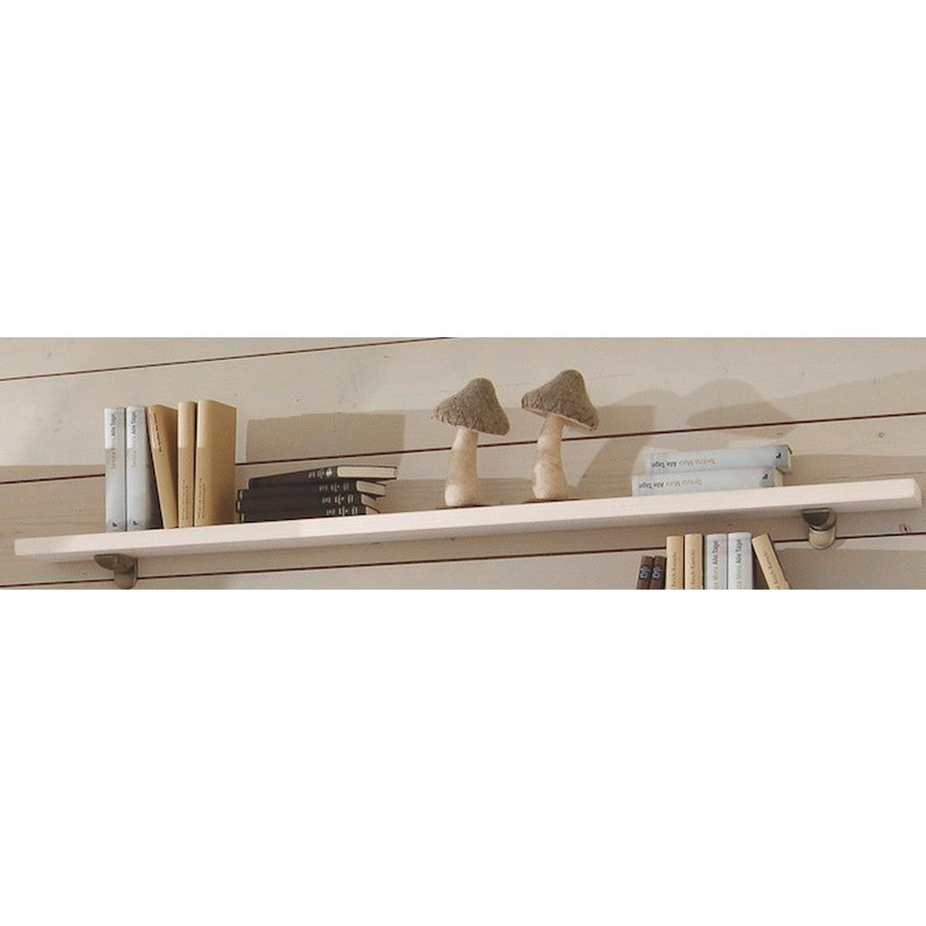 Thumbnail - Livetastic Wandboard, Weiß, Holz, Pinie, massiv, 150x3x20 cm, Wohnzimmer, Regale, Wandboards