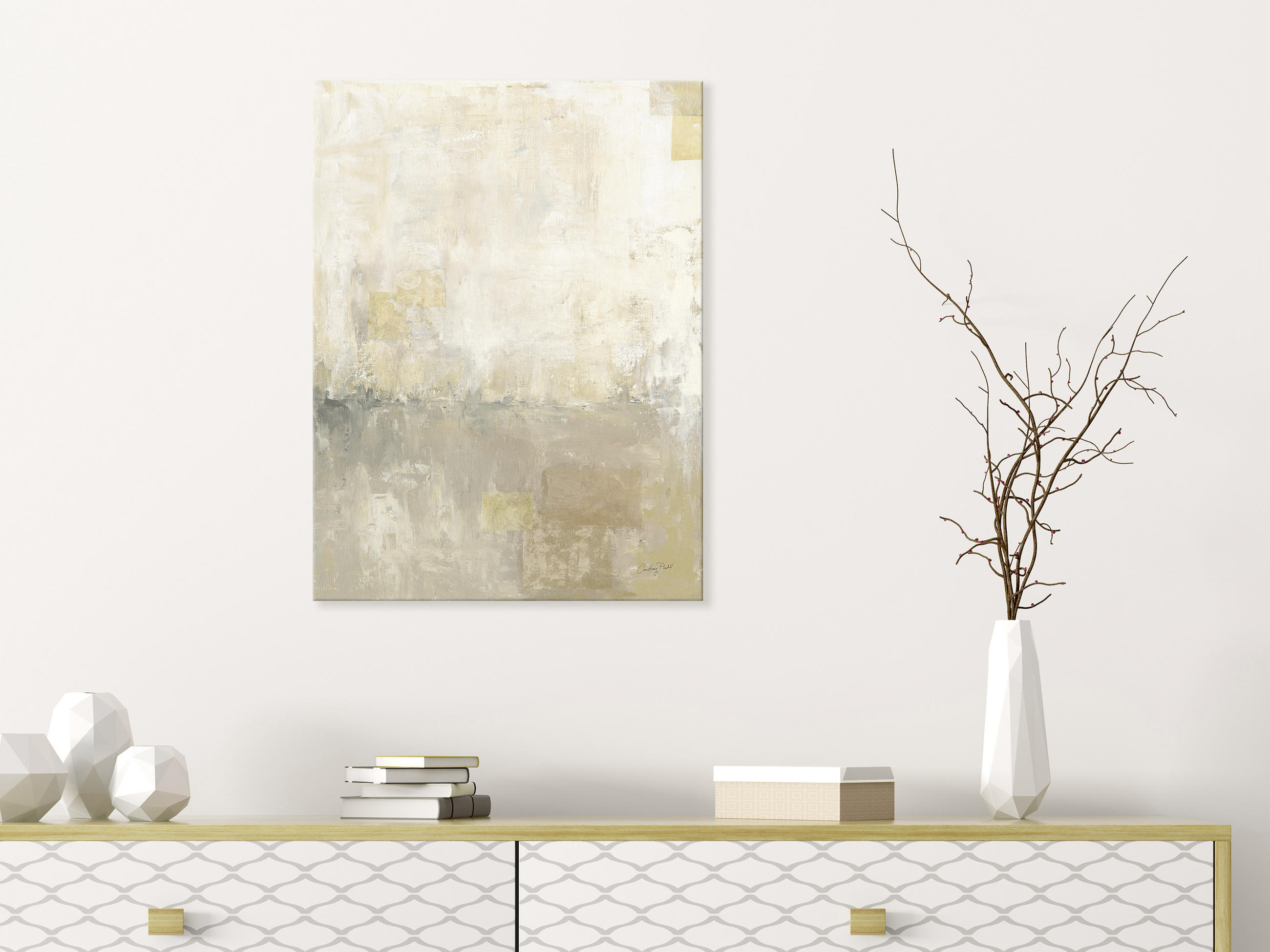 LEINWANDBILD Abstraktes 60/80 cm  - Multicolor, Basics, Holz/Papier (60/80cm) - Euroart