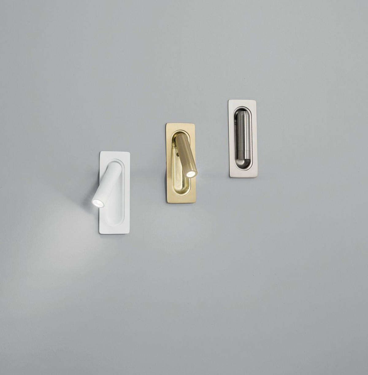 LED-WANDLEUCHTE 6,7/2,8/16,9 cm   - Transparent/Goldfarben, Design, Kunststoff/Metall (6,7/2,8/16,9cm)