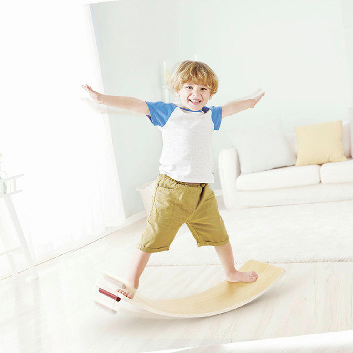 SCHAUKELPFERD - Rot/Buchefarben, Basics, Holz/Holzwerkstoff (70/41,8/30cm) - Hape