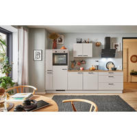 KÜCHENBLOCK PN 80 300 cm  in Eichefarben, Kaschmir  - Kaschmir/Eichefarben, Design, Holzwerkstoff/Metall (300cm) - Pino