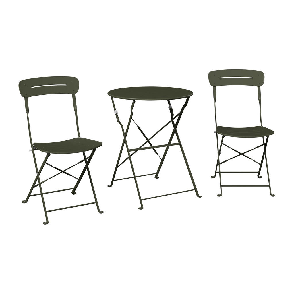 Balkonset Paris 3-tlg. Stahl In Grün