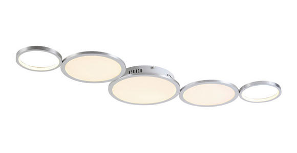 LED-DECKENLEUCHTE 107/51/6 cm - Alufarben, Design, Kunststoff/Metall (107/51/6cm) - Novel