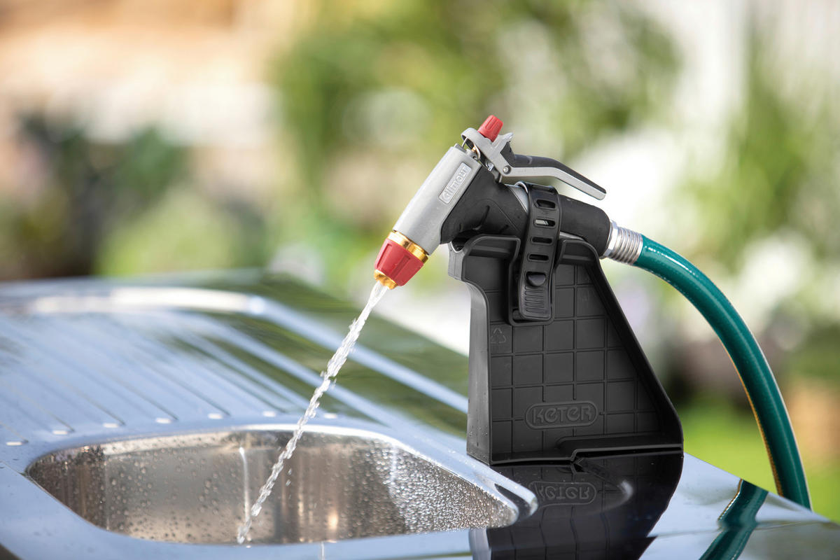 ZÁHRADNÝ BAROVÝ STÔL  - grafitová, Design, kov/plast (237/90/52cm) - Ambia Garden