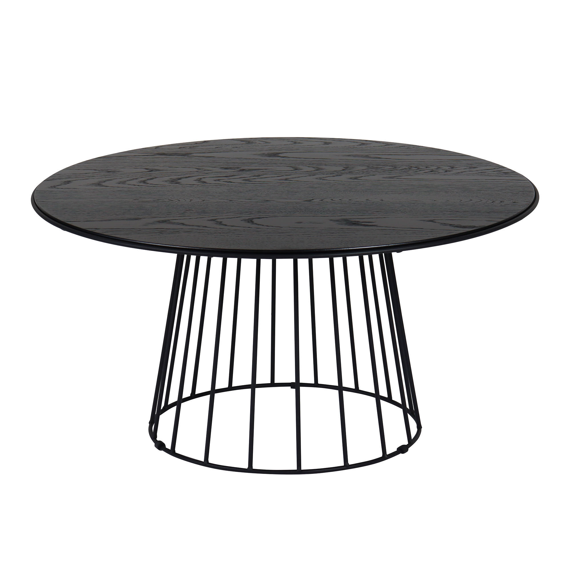 SOFFBORD i trä, metall 90/90/45 cm  - svart, Modern, metall/trä (90/90/45cm) - Niels Andersson