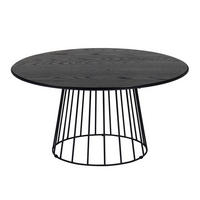SOFFBORD i trä, metall 90/90/45 cm  - svart, Modern, metall/trä (90/90/45cm) - Niels Andersson