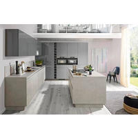 EINBAUKÜCHE   - Grau, Design, Holzwerkstoff/Stein - Dieter Knoll