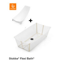 BABYBADEWANNE Flexi Bath Bundle  - Transparent/Beige, Basics, Kunststoff (40/24/80cm) - Stokke