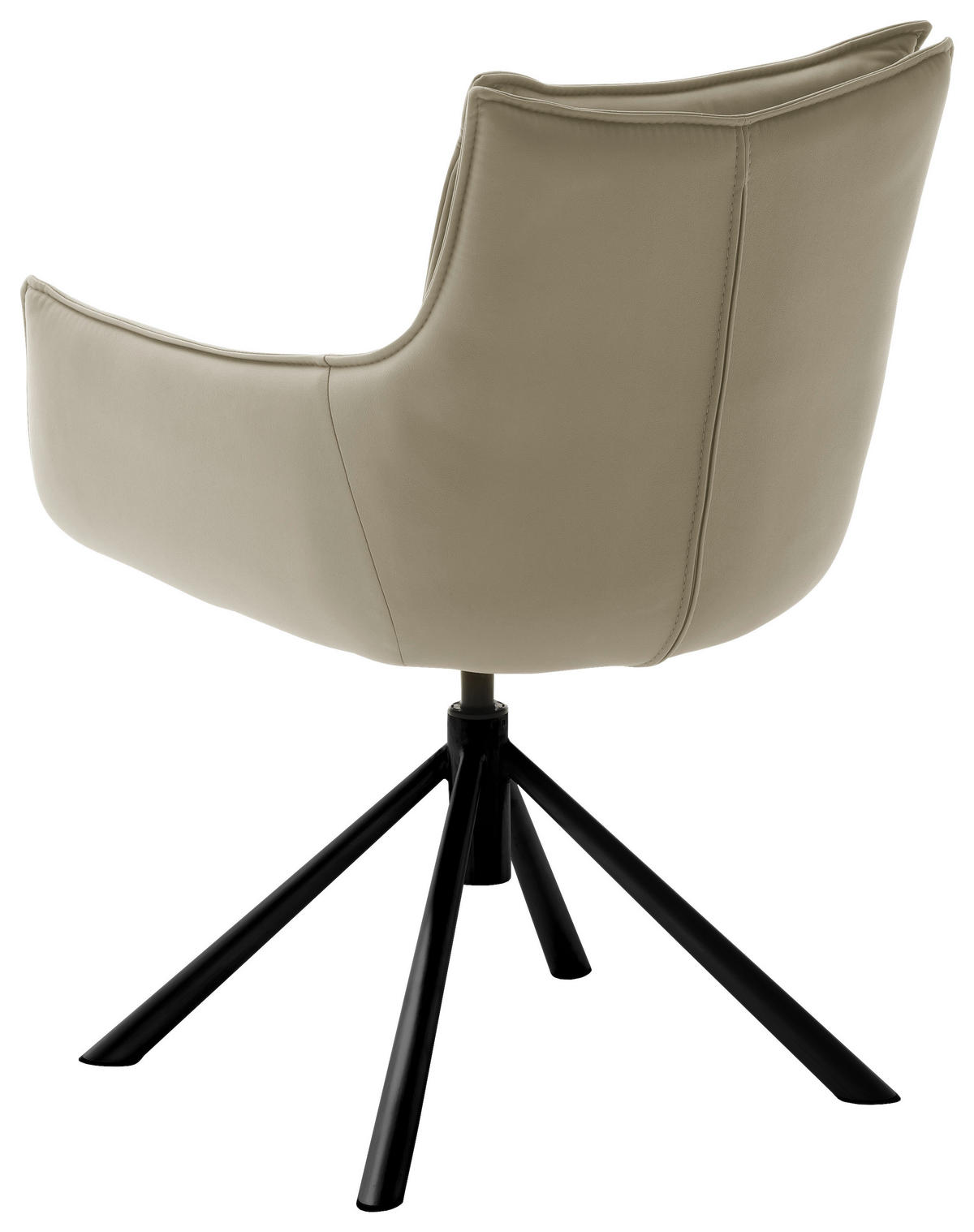 STOLICA SA RUKONASLONOM  crna, kapućino       - crna/kapućino, Dizajnerski, metal/tekstil (60/90/65cm) - Novel