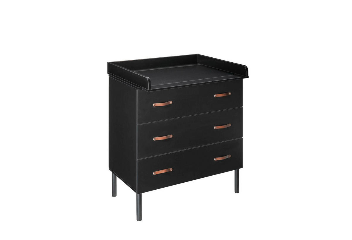 BABYZIMMER Meldody black  - Schwarz, Basics, Holz/Holzwerkstoff - Schardt