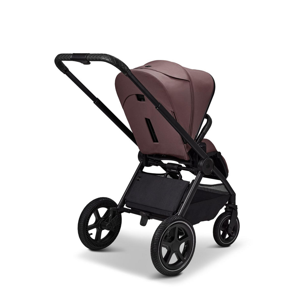 KINDERWAGENSET  GIO FOLD SET AIR  tonka  - Schwarz/Mokka, Basics, Textil/Metall (120/58/92cm) - Moon Edition