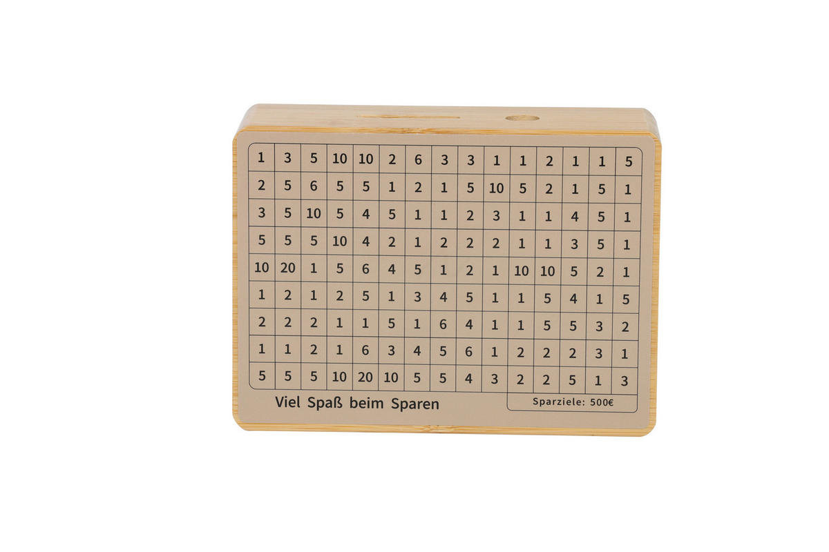 SPARDOSE - Naturfarben, Basics, Holz/Papier (14/19/5,67cm)