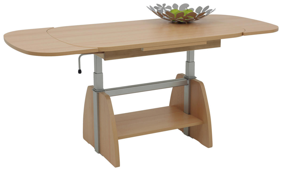 COUCHTISCH 108-157/67/53-69 cm rechteckig Buchefarben  - Buchefarben, KONVENTIONELL, Holzwerkstoff (108-157/67/53-69cm) - Boxxx