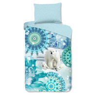 KINDERBETTWÄSCHE 140/200 cm  - Blau/Hellblau, Trend, Textil (140/200cm)