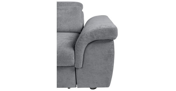 ECKSOFA Grau Flachgewebe  inkl. Bettkasten, Schlaffunktion, Rücken echt, Liegefläche im Originalstoff  - Schwarz/Grau, KONVENTIONELL, Kunststoff/Textil (235/280cm) - Carryhome