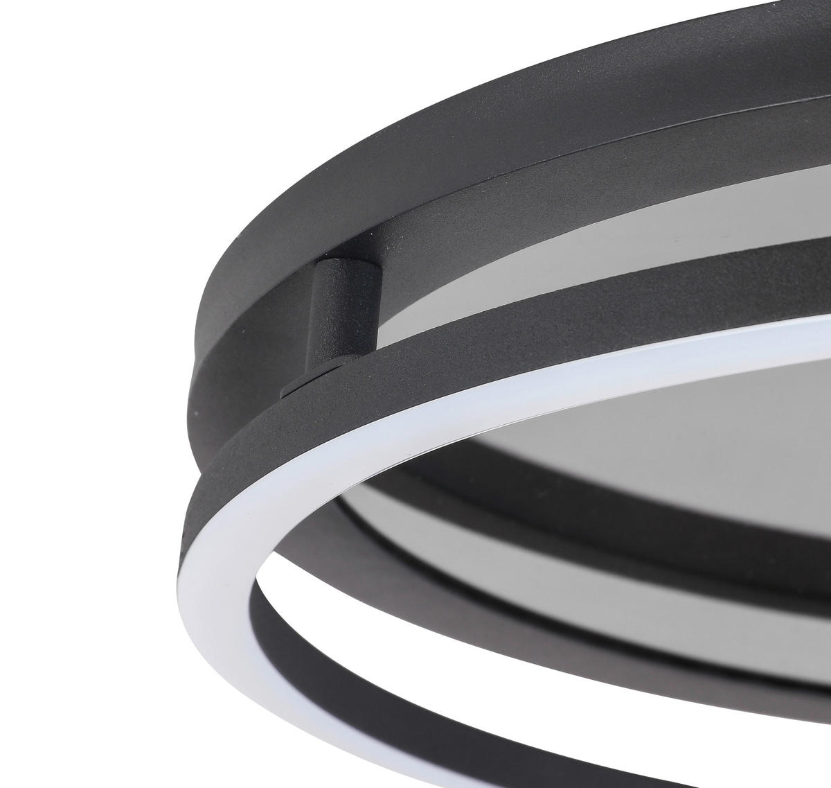PLAFONIERĂ CU LED - negru, Lifestyle, plastic/metal (39/8,7cm) - Novel