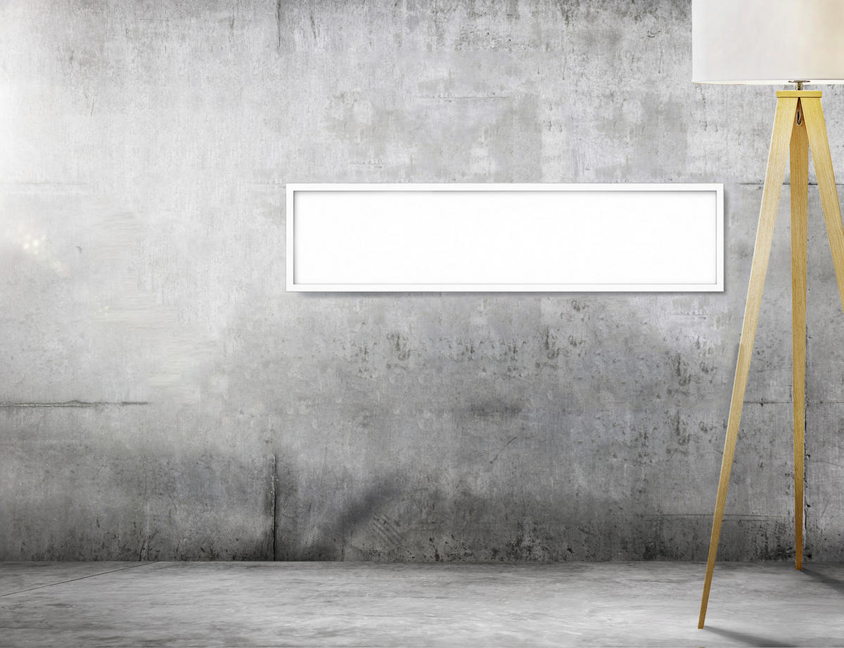 LED-PANEEL - Weiss, Konventionell, Kunststoff/Metall (120/30/4,5cm) - Novel