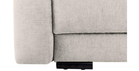 2-SITZER-SOFA in Chenille Creme  - Creme/Schwarz, KONVENTIONELL, Kunststoff/Textil (233/90/110cm) - Carryhome