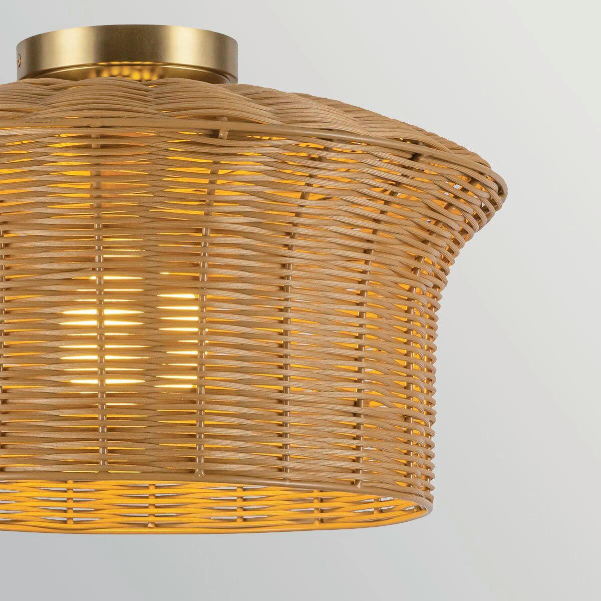 HÄNGELEUCHTE Alora Mood 26,5/40,6 cm  - Goldfarben, Design, Holz/Metall (26,5/40,6cm) - Elstead Lighting