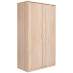 DREHTÜRENSCHRANK 106/194/54 cm 2-türig  - Silberfarben/Sonoma Eiche, KONVENTIONELL, Holzwerkstoff/Metall (106/194/54cm) - Xora