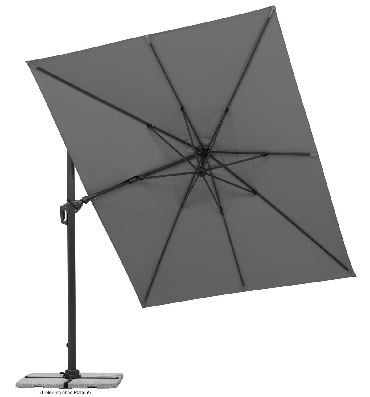 BOČNÍ SLUNEČNÍK 322/276/350x260 cm - antracitová, Basics, kov/textil (322/276/350x260cm)