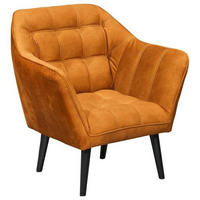 KOKTÉLFOTEL - fekete/rézvörös, Modern, faalapú anyag/textil (84/87/70cm) - MID.YOU